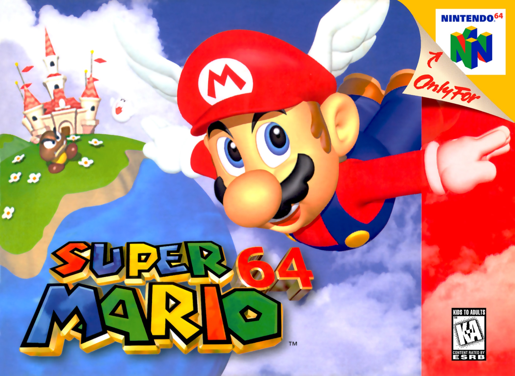 Super Mario 64 box art